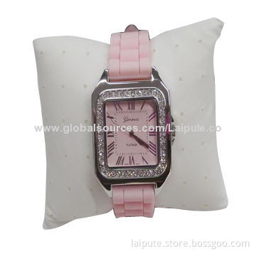 Fashionable Silicone Ladies' Watch with Cheap Price